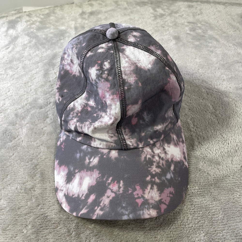 Lululemon Baller Hat Cap Soft Tie Dye Black Pink Womens Adjustable Running O/S